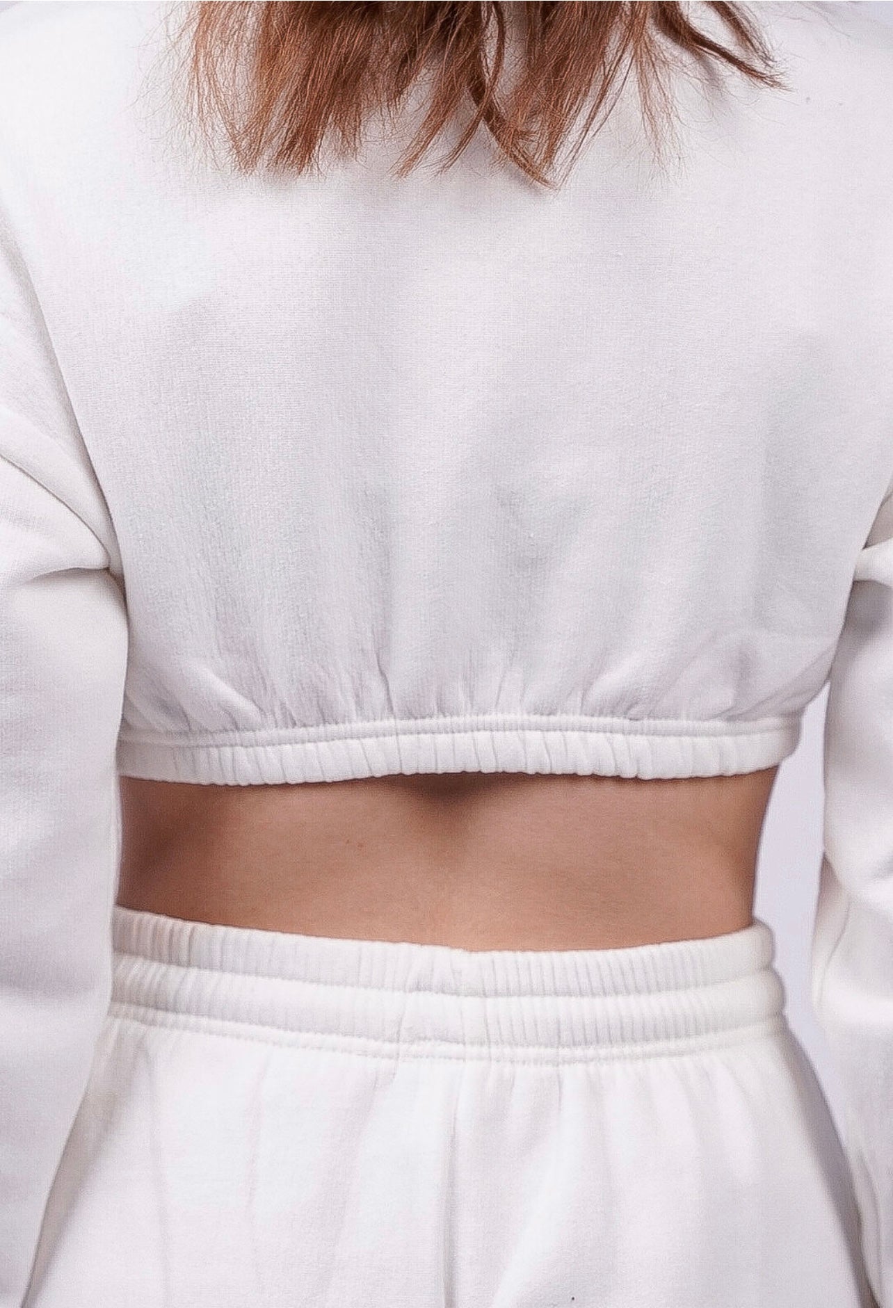 Oversized Fleeced Crop Top & Jogger