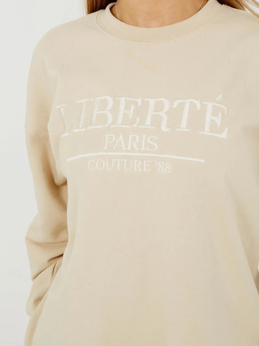Embroidered Liberte Sweatshirt Jumper