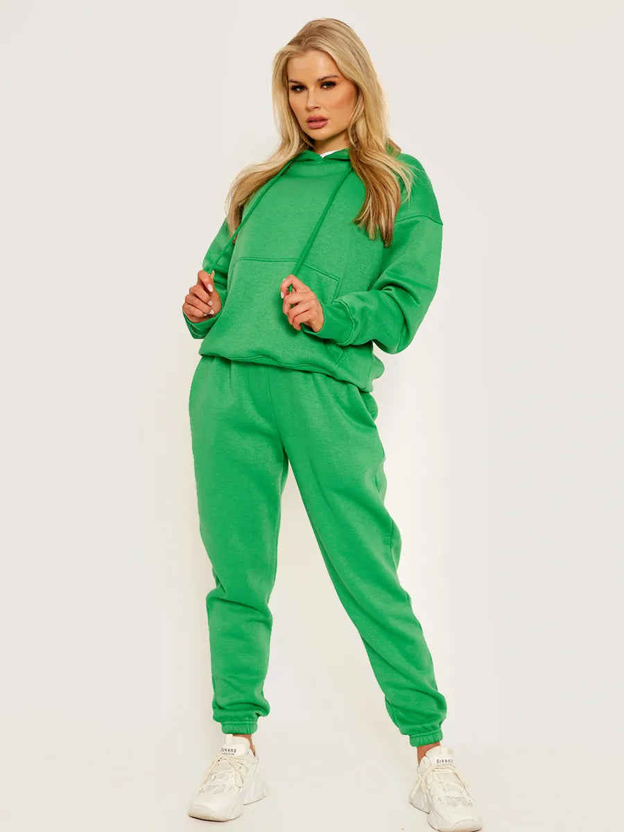 Oversized hoodie JADE GREEN
